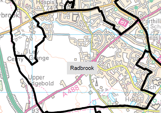 Radbrook Ward Map